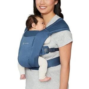 ErgoBaby Embrace Cozy Newborn Carrier (7 lbs - 25 lbs) Soft in Blue - NEW -